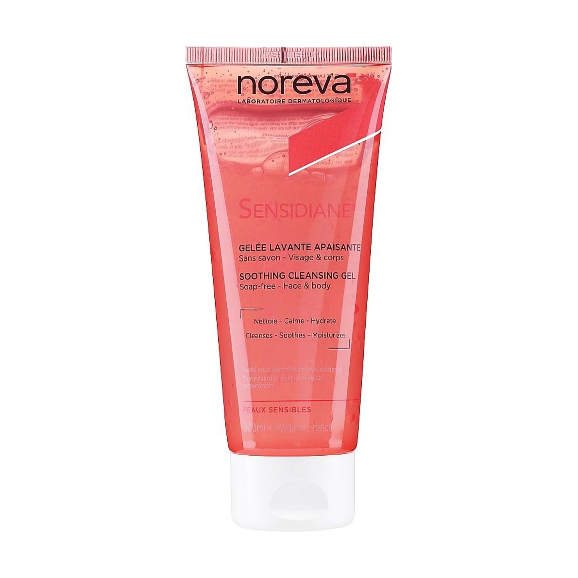 Пом'якшувальний очищувальний гель для обличчя та тіла Noreva Sensidiane Soothing Cleansing Gel, 200 мл